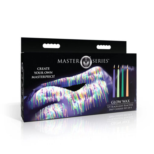 Glow Wax UV Blacklight Reactive Drip Candles 4 Pc