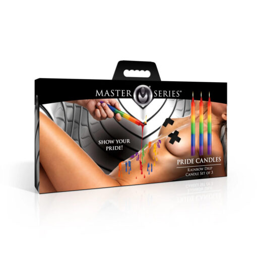 Pride Candles Rainbow Drip Candle 3 Pc - Image 6