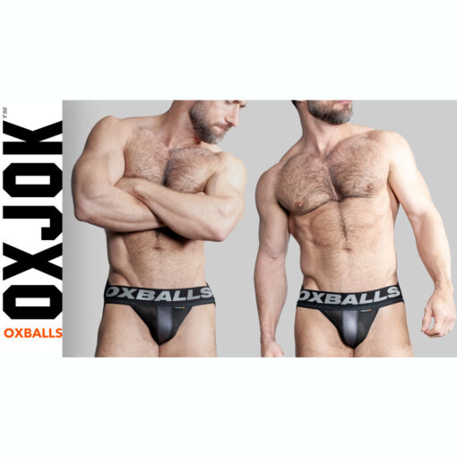 Oxballs Airmesh Swagger Jockstrap Tar Black - Image 2