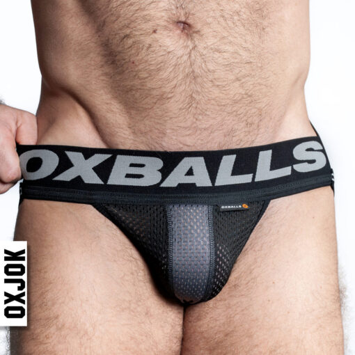 Oxballs Airmesh Swagger Jockstrap Tar Black - Image 5