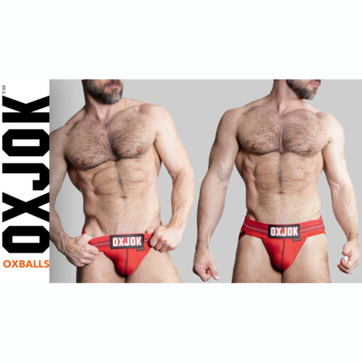 Oxballs Slingjock Upthrust Slider-Strap Jock Red Hot - Image 2