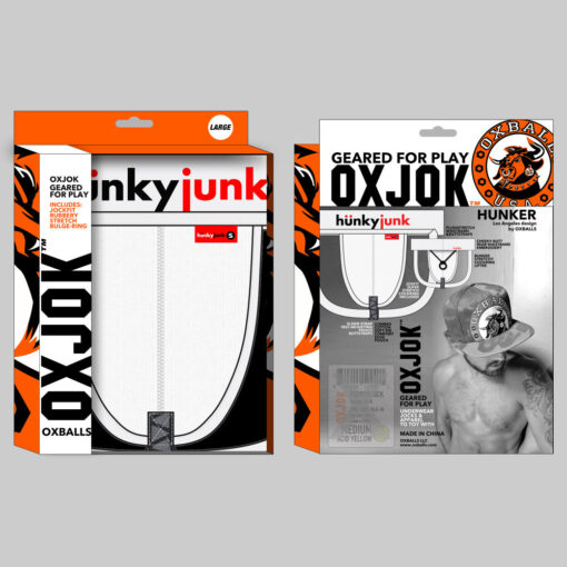 Oxballs Hunker Slider Strap Jock White Snow - Image 2