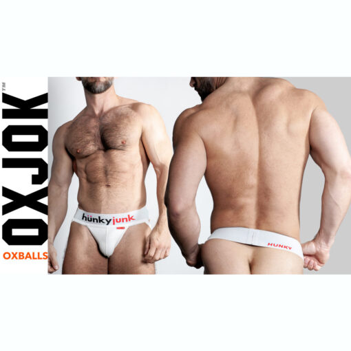 Oxballs Hunker Slider Strap Jock White Snow - Image 3