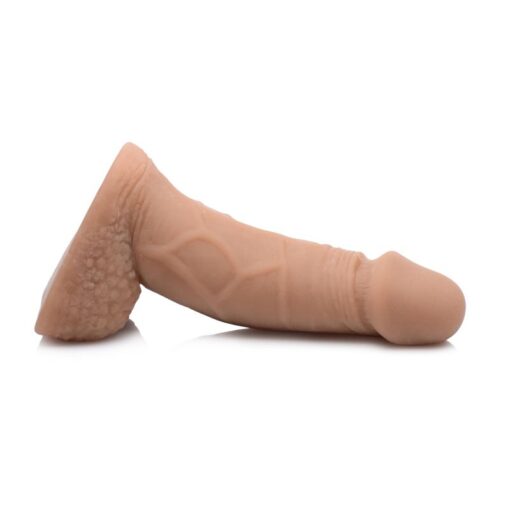 Large Bulge Soft Packer Dildo Medium Skin Tone - Image 3
