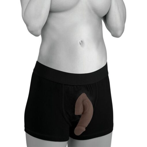 Large Bulge Soft Packer Dildo Medium Skin Tone - Image 4