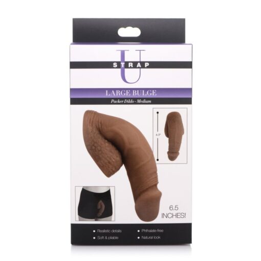 Large Bulge Soft Packer Dildo Medium Skin Tone - Image 5