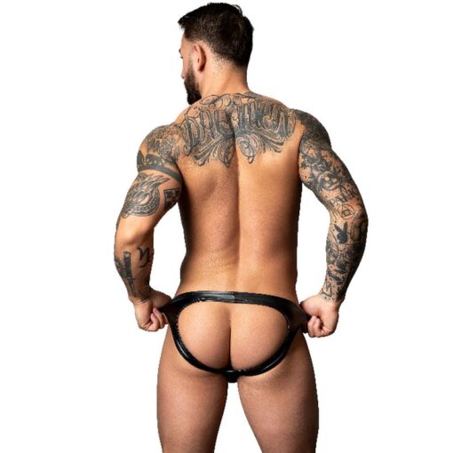 Male Power Moonshine Jock Strap Black - Image 2