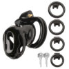 Hard Stop Double Ring Chastity Cage