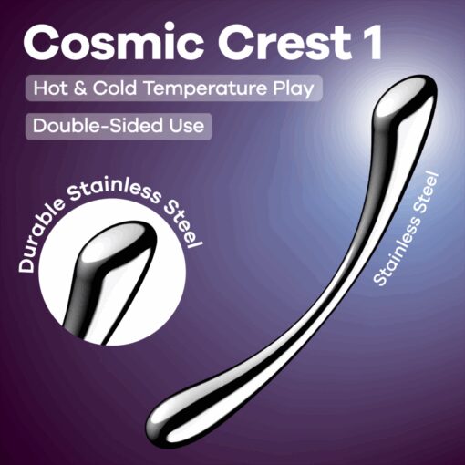 Satisfyer Cosmic Crest 1 Metal Dildo - Image 2