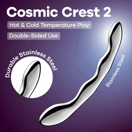 Satisfyer Cosmic Crest 2 Metal Dildo - Image 2
