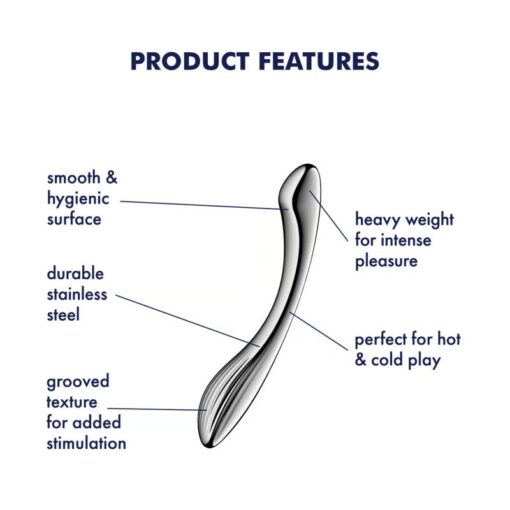 Satisfyer Pure Gravity 1 Metal Dildo - Image 4