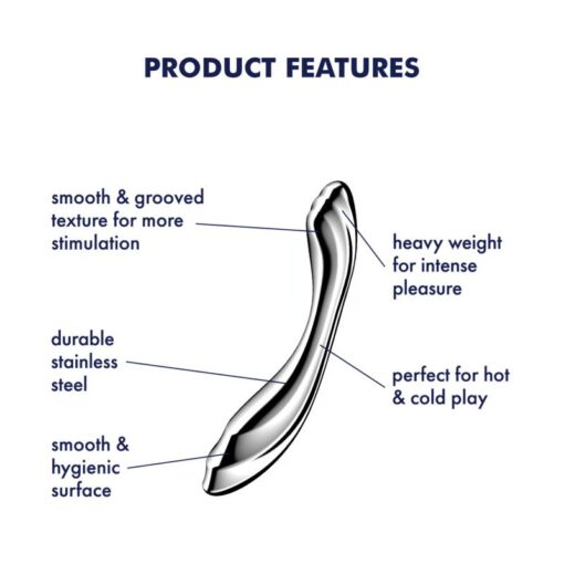 Satisfyer Pure Gravity 2 Metal Dildo - Image 4