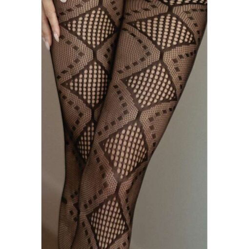 Midnight Allure Fishnet Tights Black - Image 3