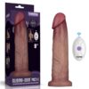 Vibrating Sliding Skin Pro II Silicone Dong 9in