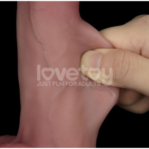 Sliding Skin Pro Dual Layer Silicone Dong 8in - Image 3