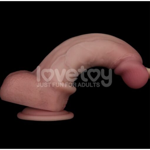 Sliding Skin Pro Dual Layer Silicone Dong 8in - Image 4