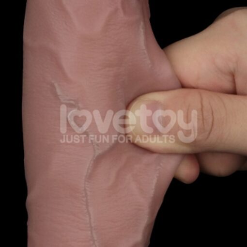 Sliding Skin Pro Dual Layer Silicone Dong 10in - Image 3