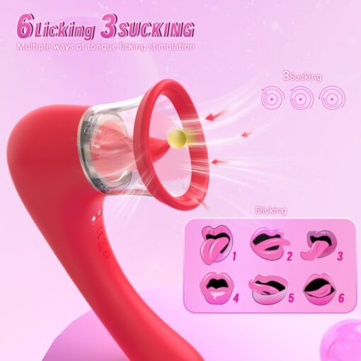 3-in-1 Sucking Licking Vibrating Vaginal Stimulator - Image 2