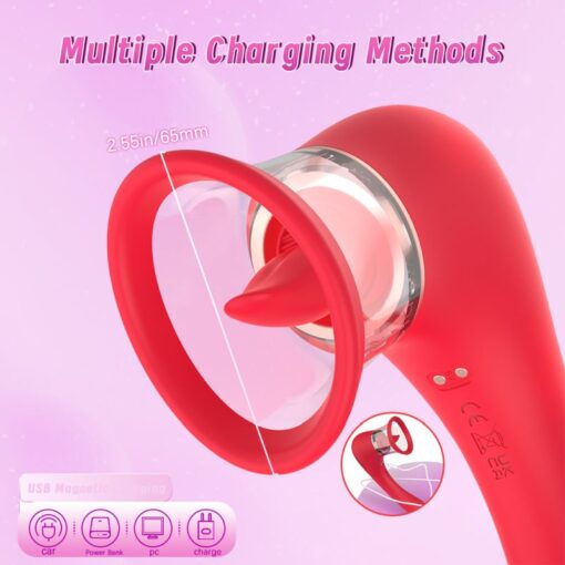 3-in-1 Sucking Licking Vibrating Vaginal Stimulator - Image 4