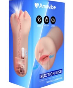 Kiss Sucking and Vibrating Masturbator Flesh