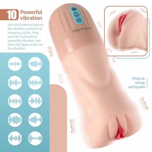Suctroker Dual Hardness Vibrating Sucking Pussy - Image 4