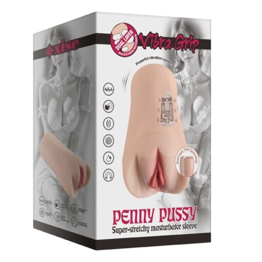 Penny Pussy Dual Layer Vibrating Masturbator - Image 4